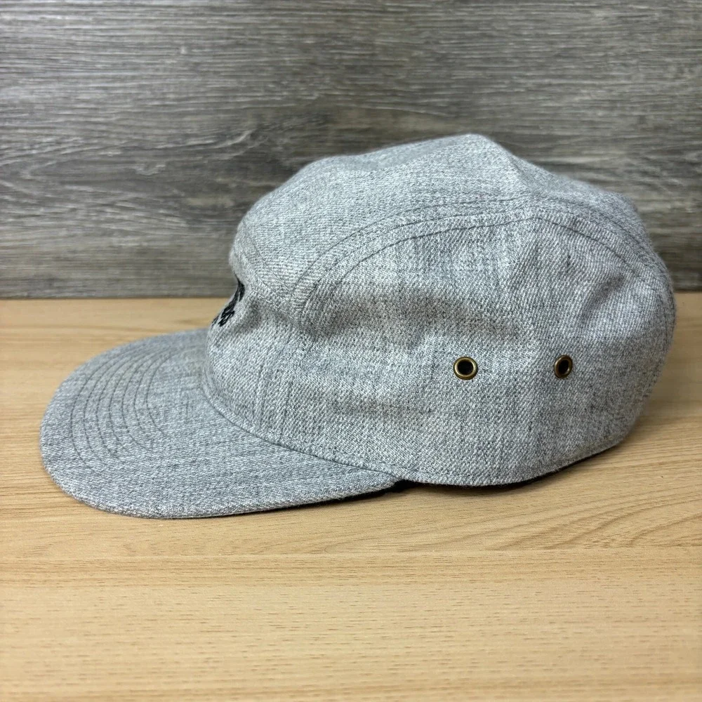 Dunn Brothers Hat Cap‎ Strap Back Gray Panel Coffee Bros Adjustable